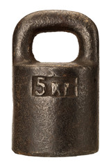 Old rusty scale weight