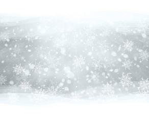 Wall Mural - winter snowflakes background.