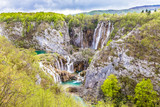 Fototapeta  - Lakes And Waterfalls In Plitvice National Park