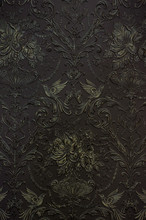 Dark Gold Wall Ornament Texture Background