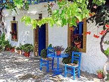 Shady Place In Greece 
