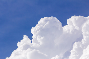 Wall Mural - clouds in blue sky before rain