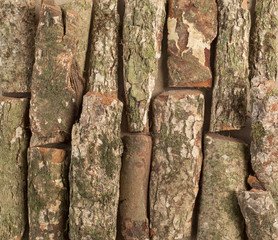 Wall Mural - Background with pieces of lumber