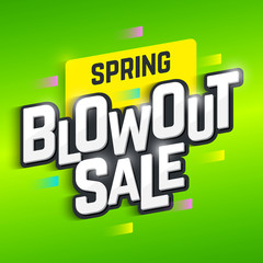 Wall Mural - Spring Blowout Sale banner. Special offer, big sale, clearance. 