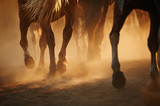 Fototapeta Konie - Horse's legs