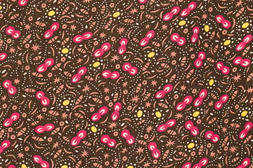 Poster - Design of cotton texture for pattern and background