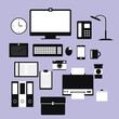 © wanderlustun - office equipment phone computer file