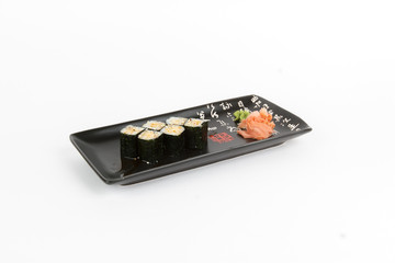 Image of tasty sushi set with eel