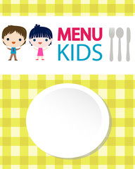 Poster - kids menu background