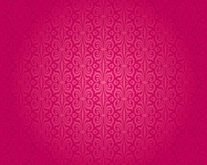 Retro red vintage wallpaper pattern vector seamless background design