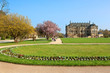 Großer Garten Dresden mit Palais im Frühling