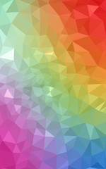 Multicolor polygonal design pattern, which consist of triangles and gradient in origami style.