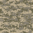 Vector illustration of camouflage pattern in pixels.
