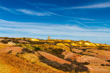 Wall Mural - Parys Mountain with ruined windmill