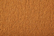 Surface covered with cinnamon