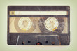 Cassette tape over solid background. vintage filtered
