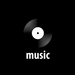 Sticker - vector logo music