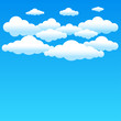 cartoon blue clouds