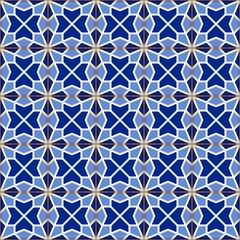  Geometric seamless  pattern  white Turkish, Moroccan, Portuguese  tiles, Azulejo, Arabic ornament. Islamic art.   Can be used for wallpaper, pattern fills, web page background,surface textures.