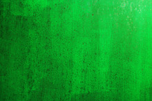 Green Painted Metal Surface
