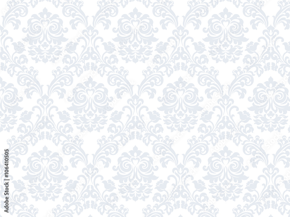 Fotografia Floral ornament damask pattern