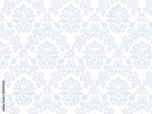 Photographie Floral ornament damask pattern