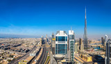 Fototapeta Londyn - Aerial view of Dubai