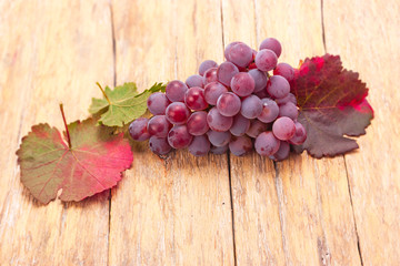 Wall Mural - Ripe red grapes.