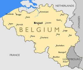  Belgium vector map