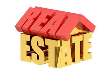 Poster - Real Estate concept, 3D rendering