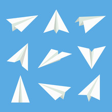 Paper Plane Vector Set