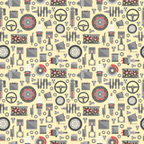 Auto spare parts seamless pattern