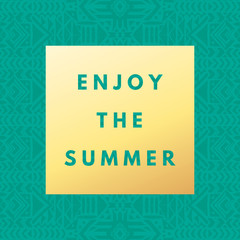Aufkleber - Summer hipster boho background