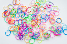 Colorful Set Of Rubber Bands For Hair