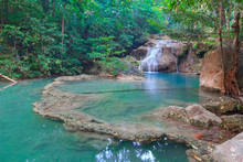 Erawan Waterfall In National Park