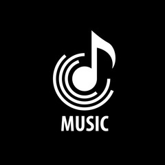 Sticker - vector logo music