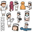 © olllikeballoon - vector set of nurse