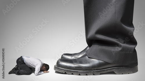 Cuadros en Lienzo abuse and bully business man , boss and subordinate