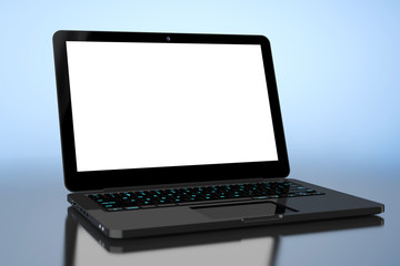 Poster - Laptop with Blank Screen
