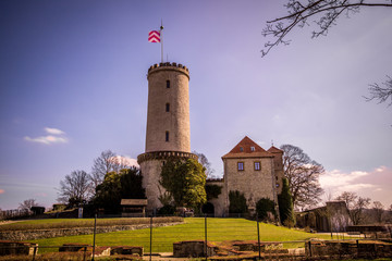 Fototapete - Sparrenburg in Bielefeld 