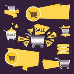 Canvas Print - Sale tag vector isolated. Sale sticker with special advertisement offer. Tags collection. Super sale tag. Half price tag.