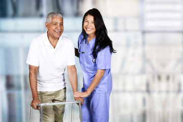 Wall Mural - Nurse and Patient