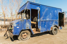 Retro Blue Truck