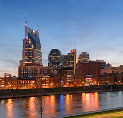 Fototapete - Nashville at Sunset