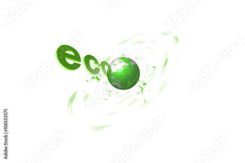エコと緑の地球と地球環境イメージ Stock Illustration Adobe Stock