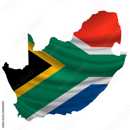 南アフリカ 国旗 地図 アイコン Stock Vector Adobe Stock