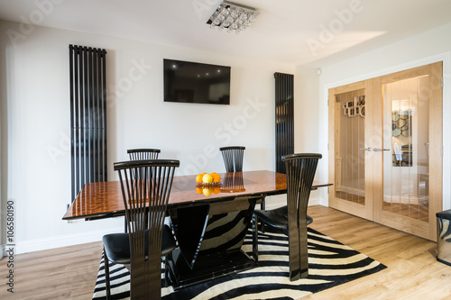 Modern Dining Area Of Contemporary Design In A Large Kitchen Diner Room Buy This Stock Photo And Explore Similar Images At Adobe Stock Adobe Stock