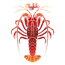 Graphic Vector Crayfish