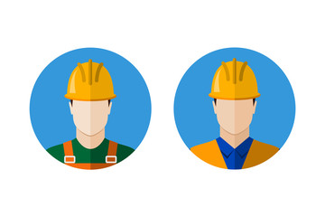 Wall Mural - Set of builders icons