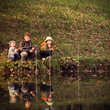 © Chepko Danil - happy boys go fishing on the river